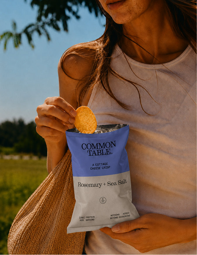 Rosemary & Sea Salt Cottage Cheese Crisp